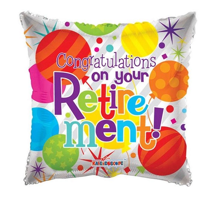 Congratulations on your Retirement Foil Balloon